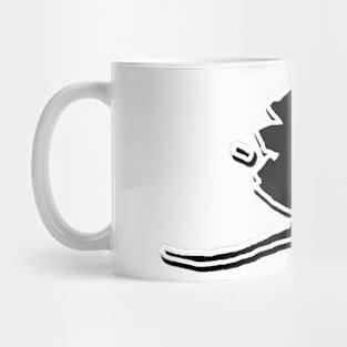 Black Alaska Outline Mug